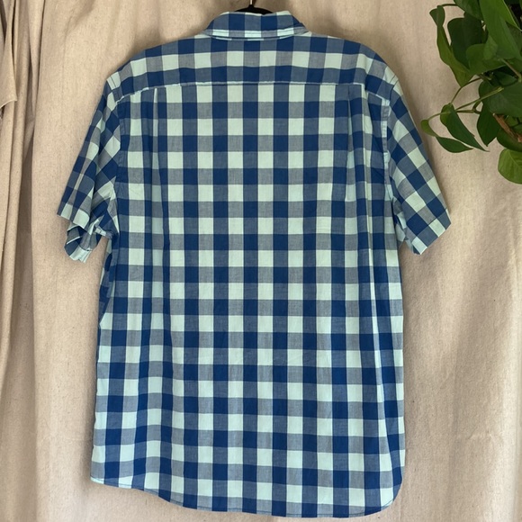 Sonoma XL Blue Checkered Short Sleeve Button Down - Picture 2 of 8